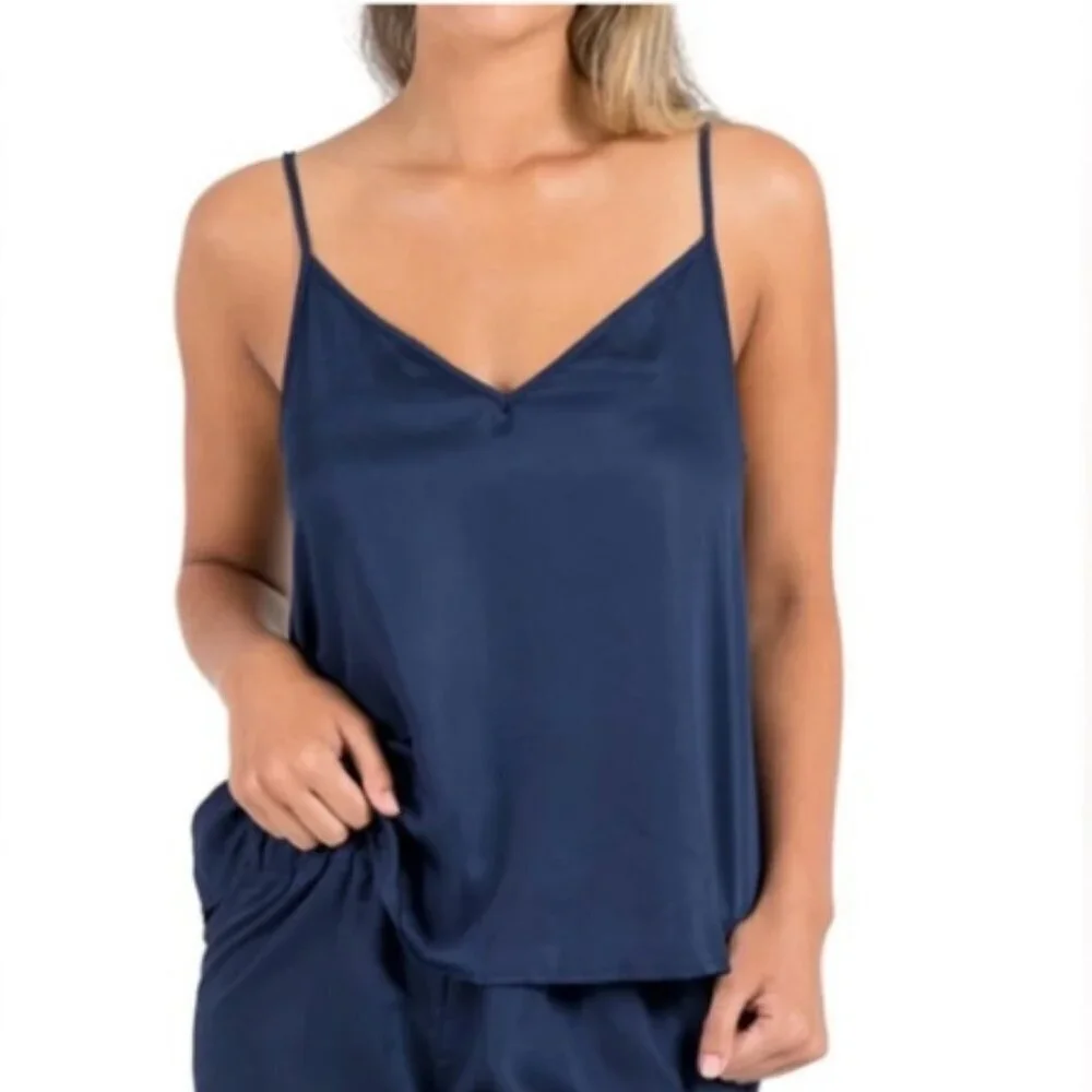 🌿NWT Ettitude Bamboo Women's Cami, Pick Lg (Ocean) or XL (Onyx OR Rose) 💤 - Picture 4 of 12